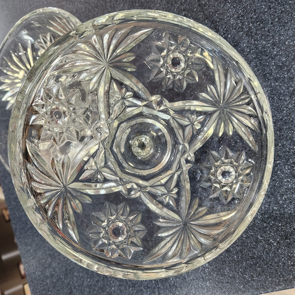 Elegant Clear Glass Candy Dish
